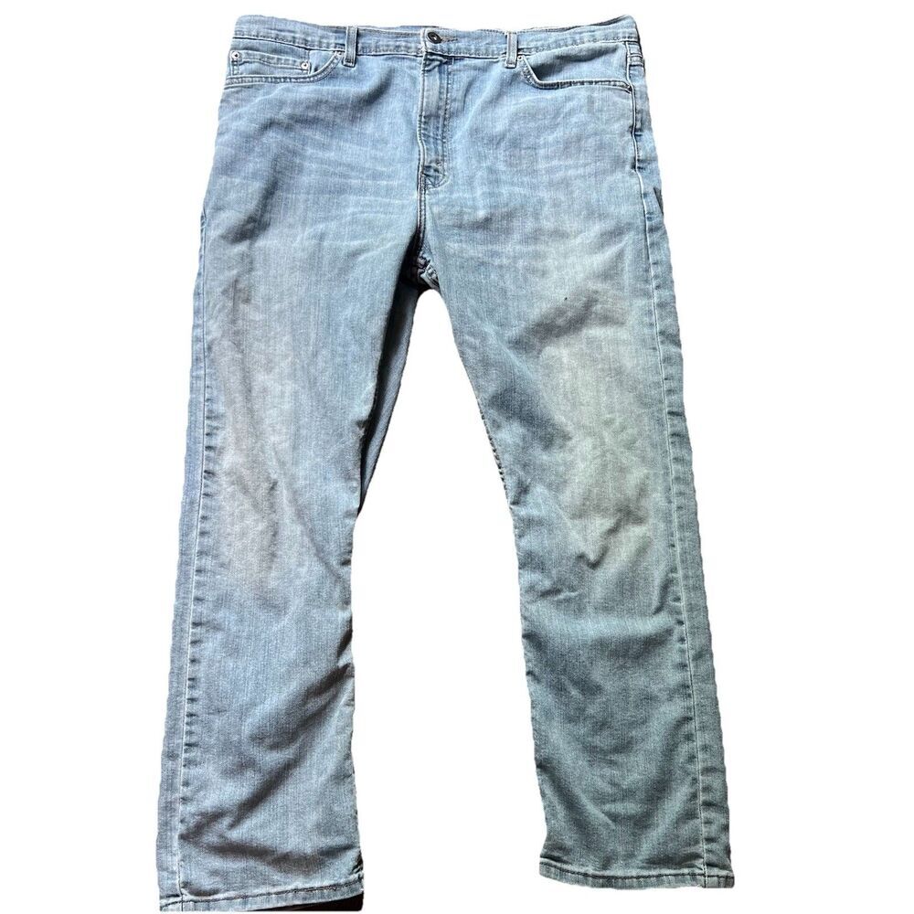 Signature By Levi Strauss Light Wash Slim Straight Denim Blue Jeans Men's 40x30